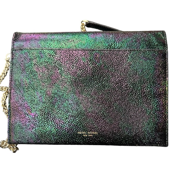 Henri Bendel Devon Petrol Convertible Clutch Crossbody Bag with Dustbag NWT - Picture 2 of 14